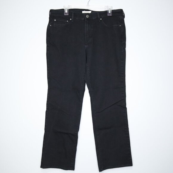 Levi's 505 Black Straight Leg High Rise Jeans - Women's 32. Cotton/Polyester - Picture 1 of 2